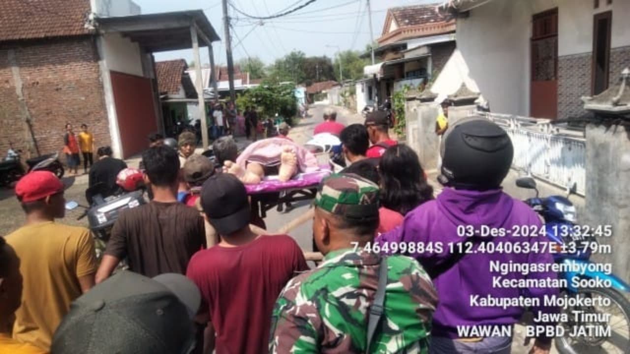 Terpeleset, Pelajar SD Tewas Tenggelam di Avour Watudakon Mojokerto