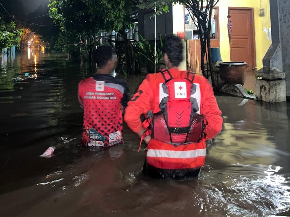 Sungai Sadar Meluap, 2 Desa di Mojokerto Terendam Banjir