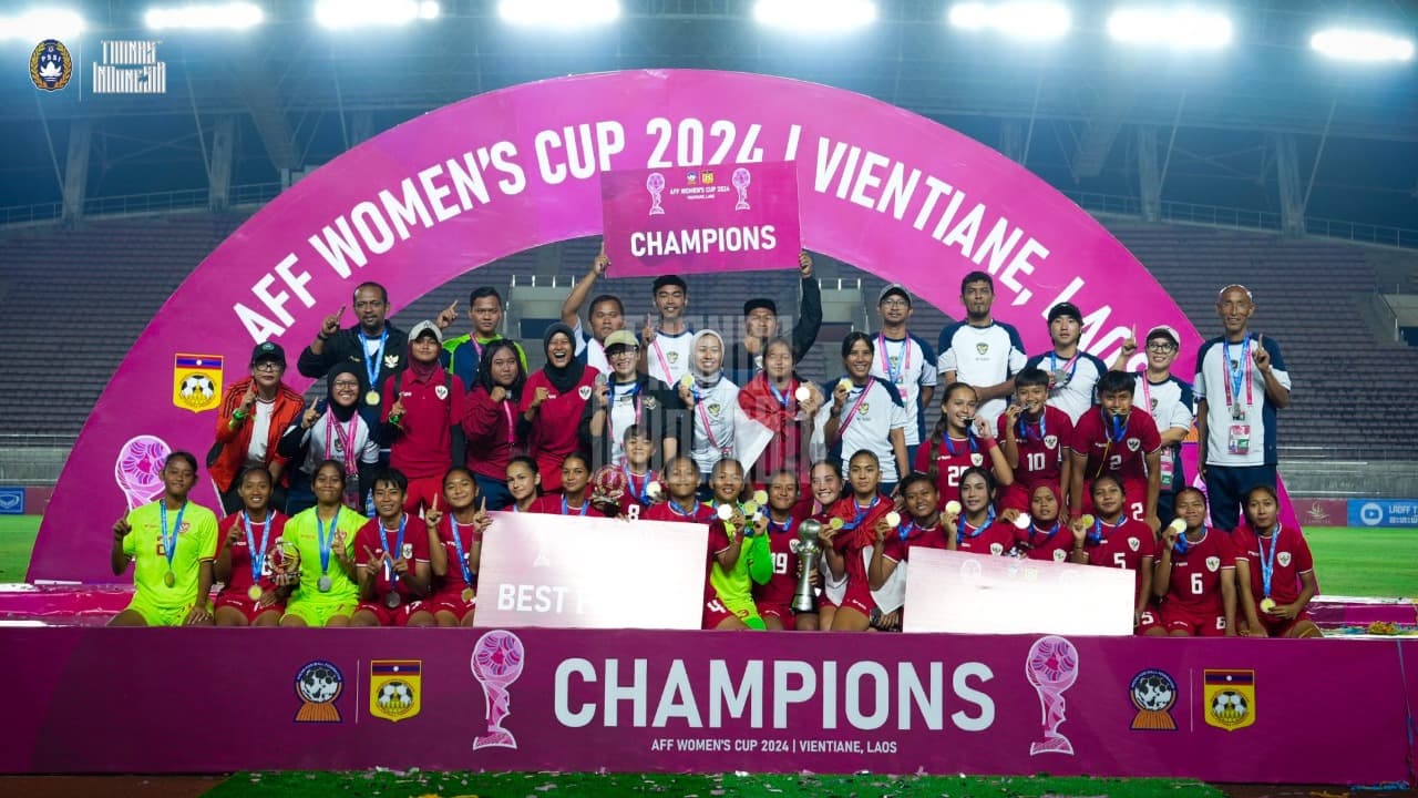 Ukir Sejarah, Timnas Putri Indonesia Juara Piala AFF 2024 Usai Kalahkan Kamboja