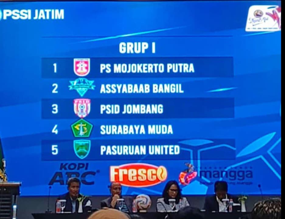 Drawing Liga 4 PSSI Jatim, PS Mojokerto Putra Tuan Rumah Grup I