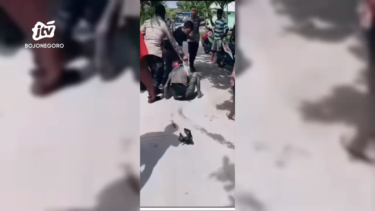 Warga Bojonegoro Tangkap Pelaku Begal Motor, Nyaris Diamuk Massa