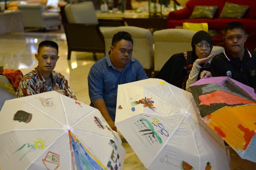 YPK ABK dan POTADS Gelar Workshop Lukis Payung, Tingkatkan Kreativitas Anak Berkebutuhan Khusus