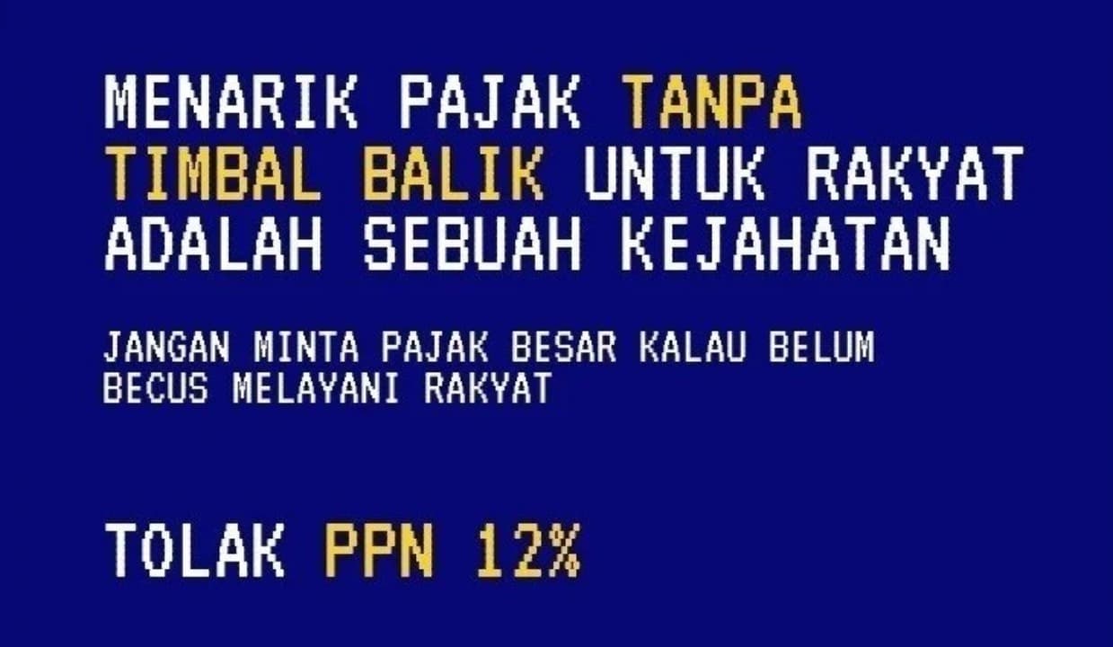 Petisi Gagalkan Kenaikan PPN 12% Capai 196.162 Tanda Tangan