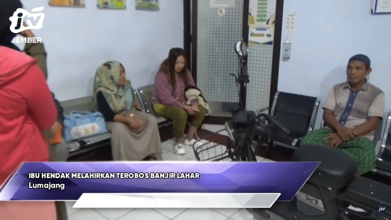 Ibu Hendak Melahirkan Terobos Banjir Lahar