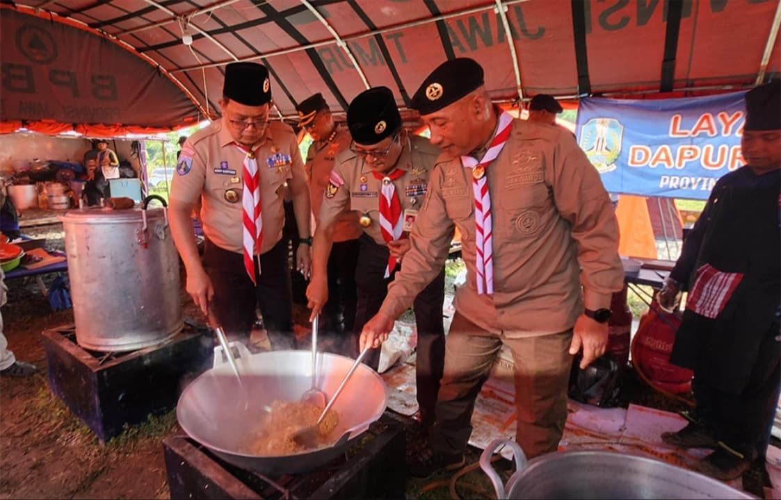 Kwarda Pramuka Jatim Gelar Pameran Pramuka Produktif dan Makan Bergizi Gratis