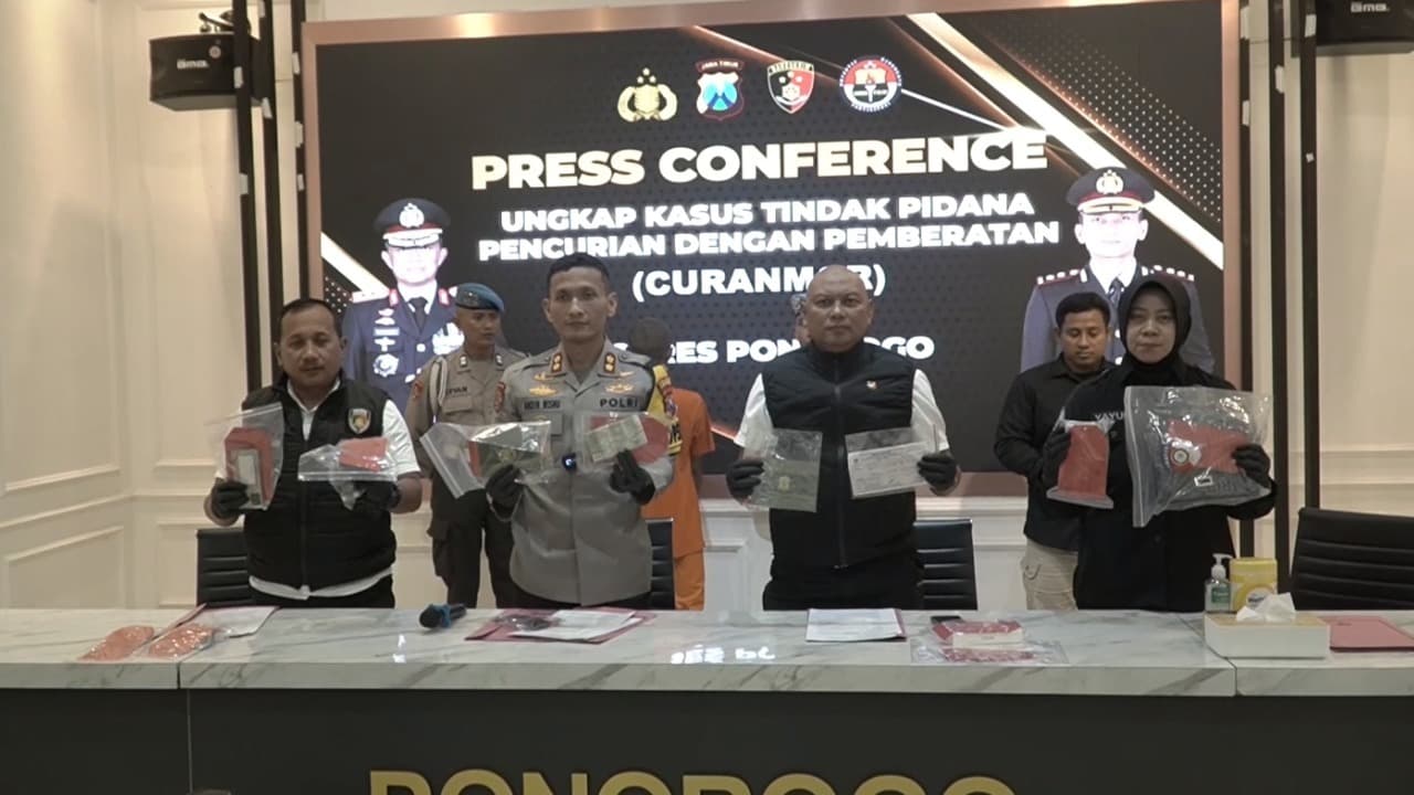 Empat Kali Beraksi, Residivis Curanmor di Ponorogo Dibekuk