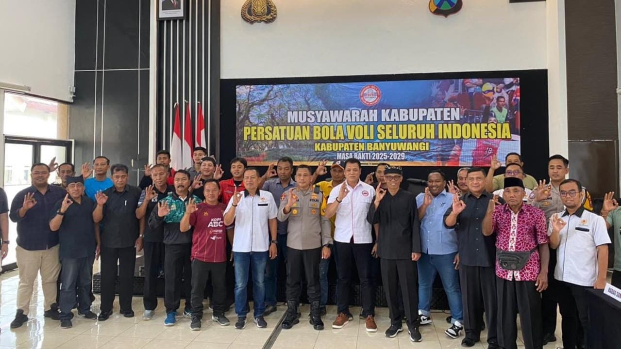 Kapolresta Banyuwangi Kombes Pol Rama Samtama Putra Resmi terpilih Ketua Umum PBVSI Banyuwangi