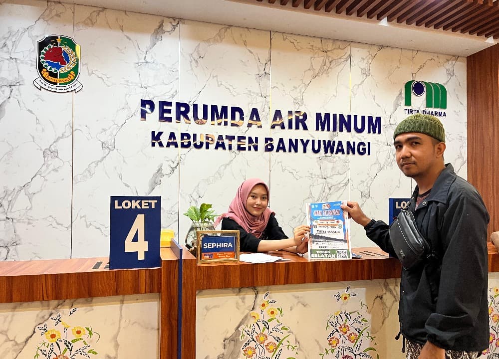 PUDAM Banyuwangi Berikan 200 Tiket Kepada Pelanggan Setia Untuk Nonton Persewangi