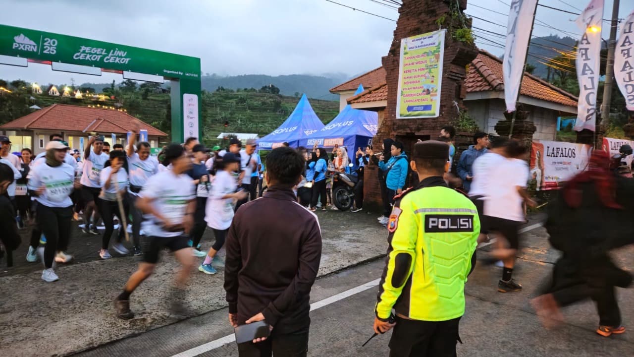 385 Pelari Meriahkan Event Running PEX RUN 2025 di Pacet Mojokerto