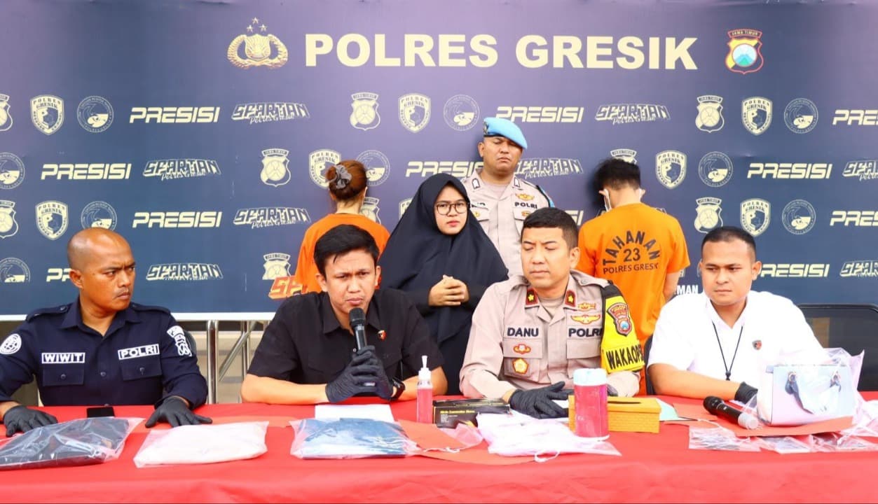 Pegawai BUMN di Gresik dan Selingkuhan Selebgram Jadi Tersangka