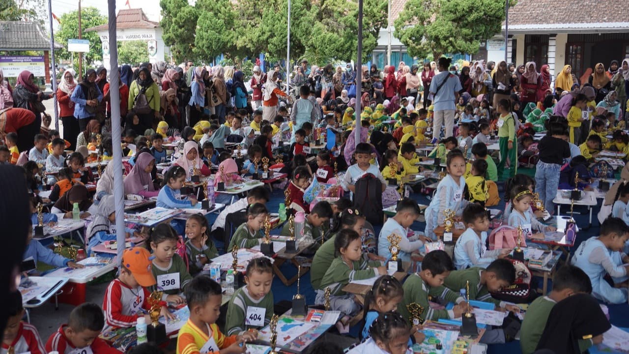 Kompetisi Mewarna dan Menggambar JTV Pacitan, Ajang Melatih Kreativitas Anak