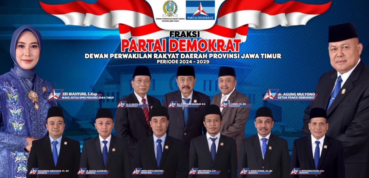 Khofifah-Emil Dilantik, Fraksi Demokrat Siap Kawal Program Pemerintahan