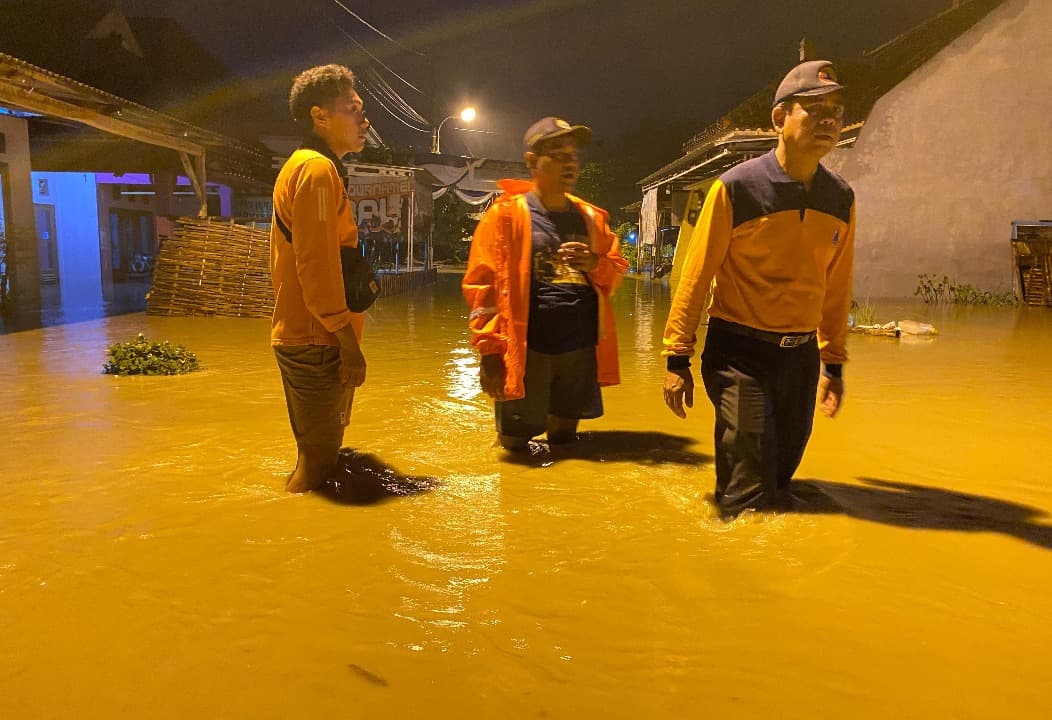 4 Desa di Mojokerto Terendam Banjir Imbas Meluapnya Kali Lamong