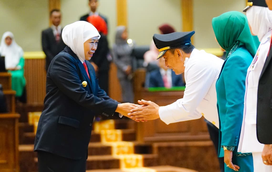 Hadiri Sertijab Bupati-Wakil Bupati Bojonegoro, Ini Pesan Gubernur Khofifah