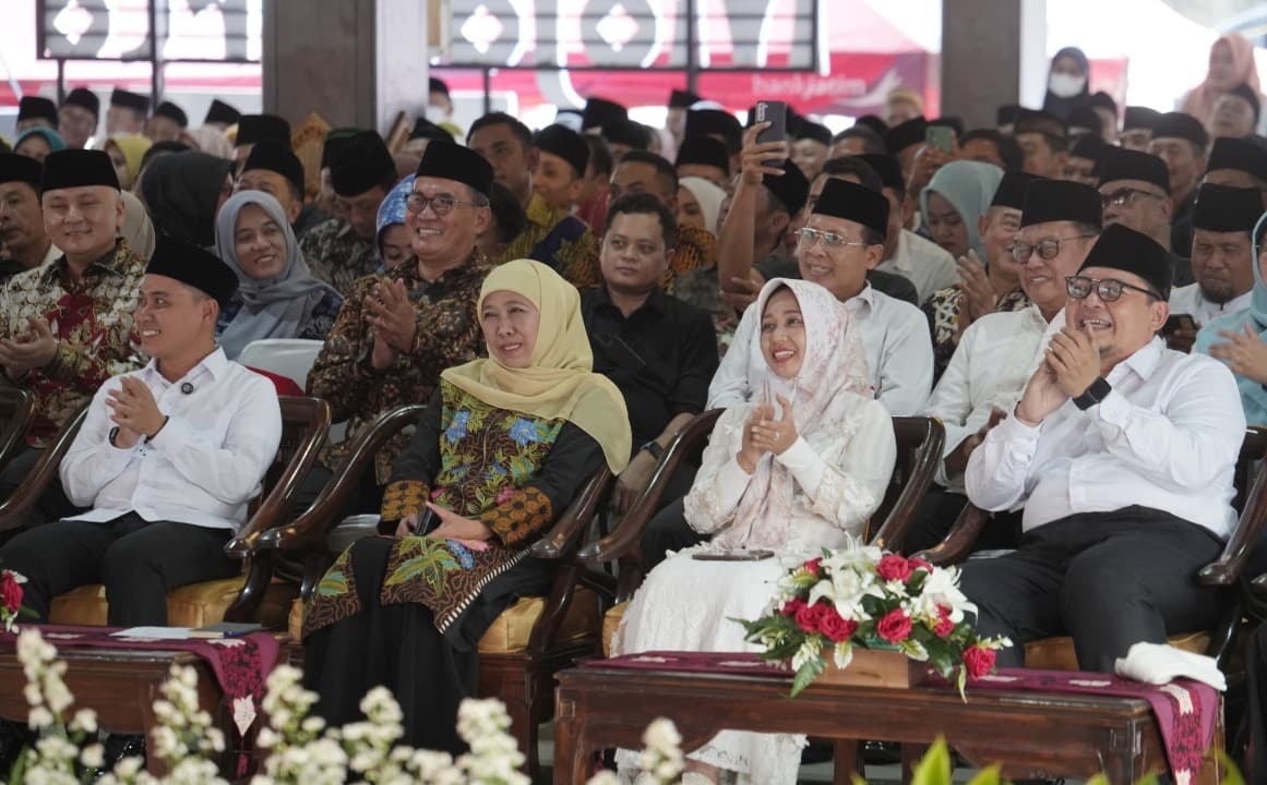 Hadiri Tasyakuran di Pemkab Mojokerto, Gubernur Khofifah Ajak Masyarakat Bersatu Bangun Jatim