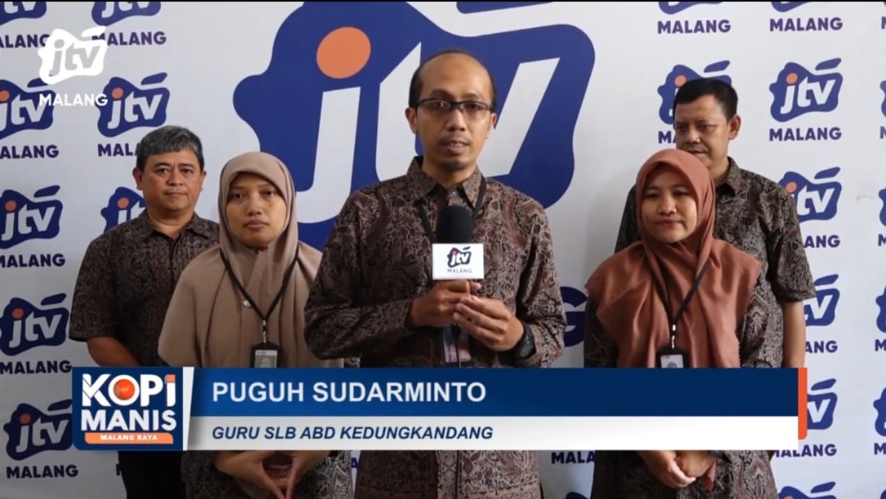 Guru SLB A,B,D Negeri Kedungkandang Berkunjung ke Kantor Biro JTV Malang