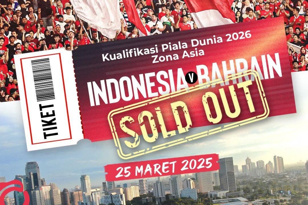 Tiket Indonesia vs Bahrain Ludes! Suporter Siap Banjiri SUGBK