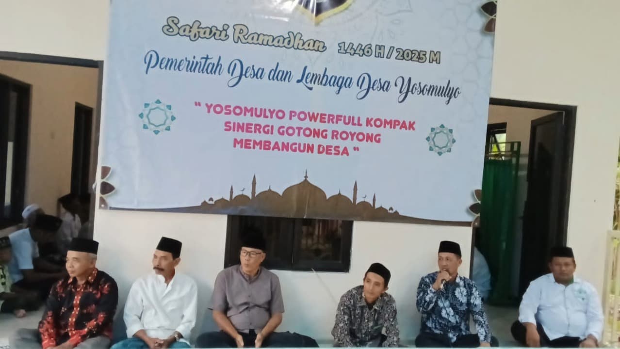 Pemdes Yosomulyo Gelar Safari Ramadhan 1446 Hijriah di Mushola Nurul Zadid