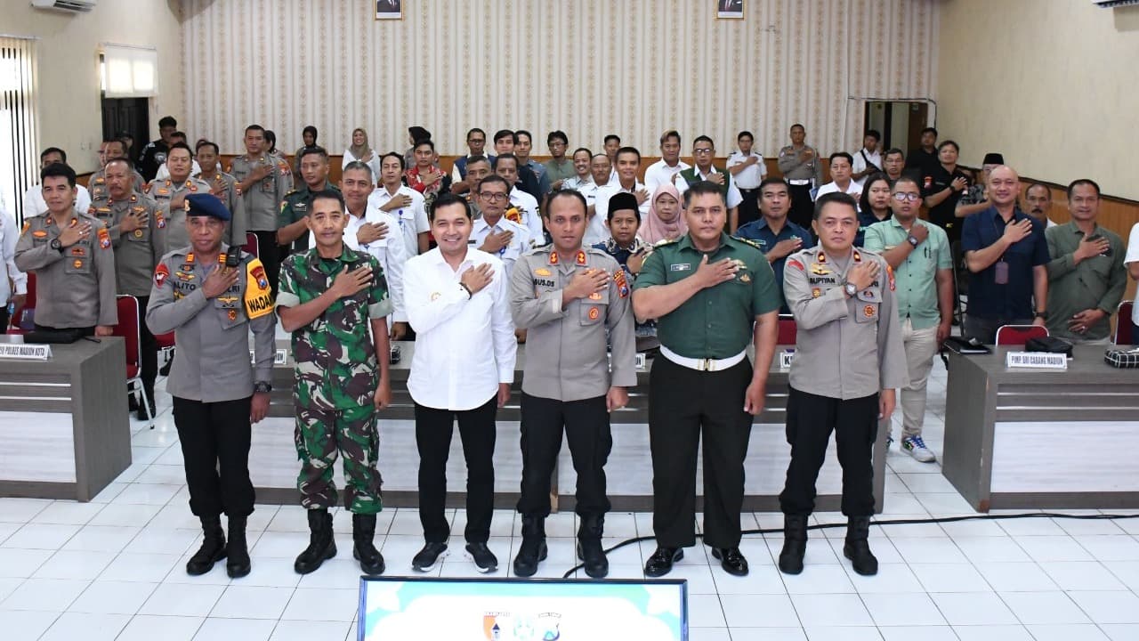 Polres Madiun Kota Gelar Rakor Lintas Sektoral Matangkan Persiapan Ops Ketupat Semeru 2025