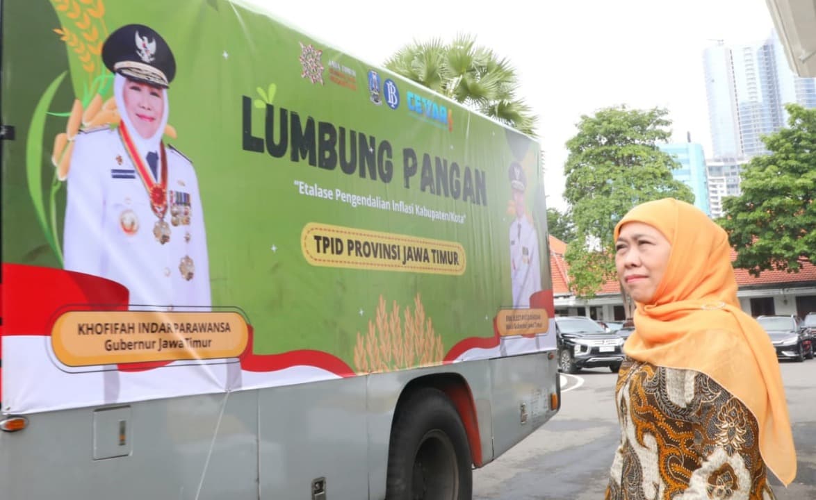 Khofifah Luncurkan Lumbung Pangan EPIK Mobile, Upaya Kendalikan Harga Sembako di Jatim