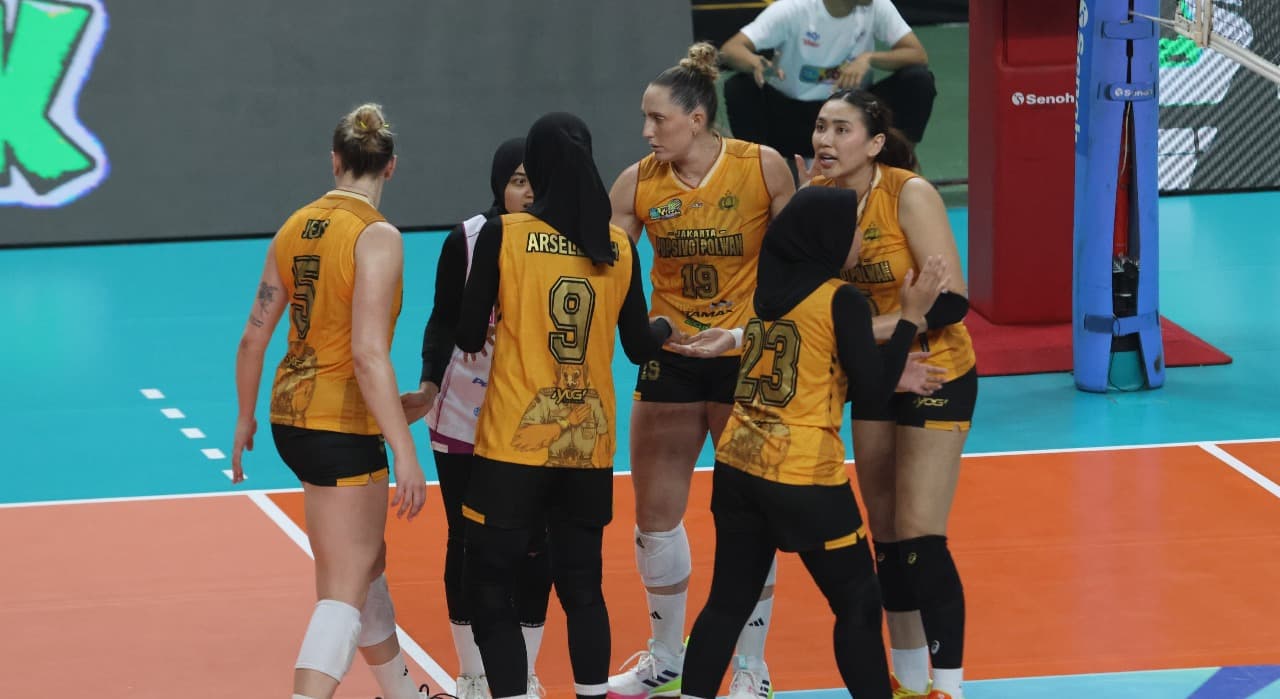 Final Four Proliga 2025: Drama Lima Set, Jakarta Popsivo Polwan Tundukkan Jakarta Elektrik PLN