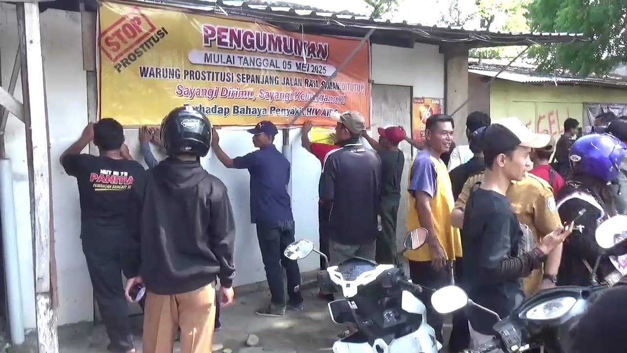13 Pekerja Terinfeksi HIV, Warung Remang-Remang di Siman Ponorogo Ditutup Permanen