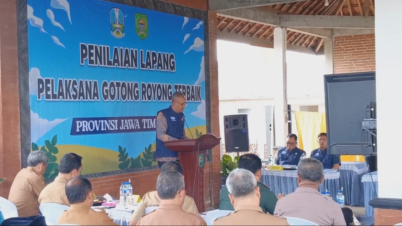 Desa Karanganom, Trenggalek, Masuk Tiga Besar Lomba Gotong Royong Tingkat Jatim