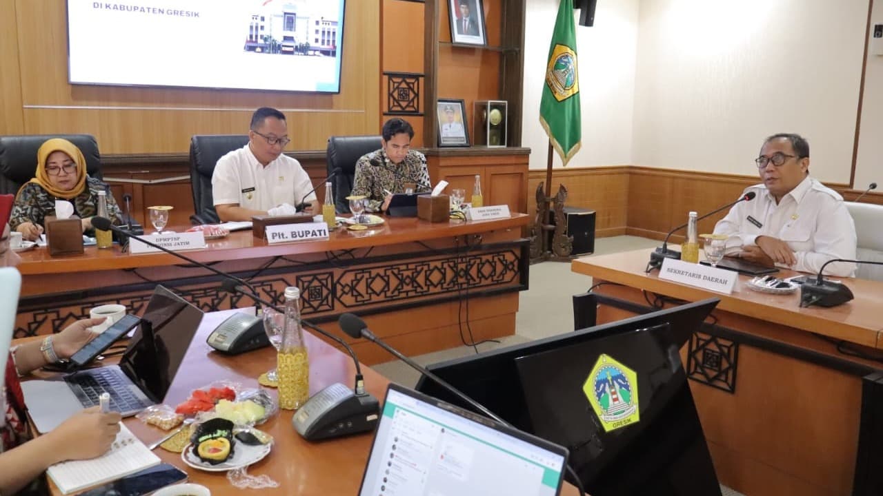 Terima Kunjungan DPMPTSP dan Bank Indonesia Jatim, Pemkab Gresik Tegaskan Komitmen Terhadap Investasi