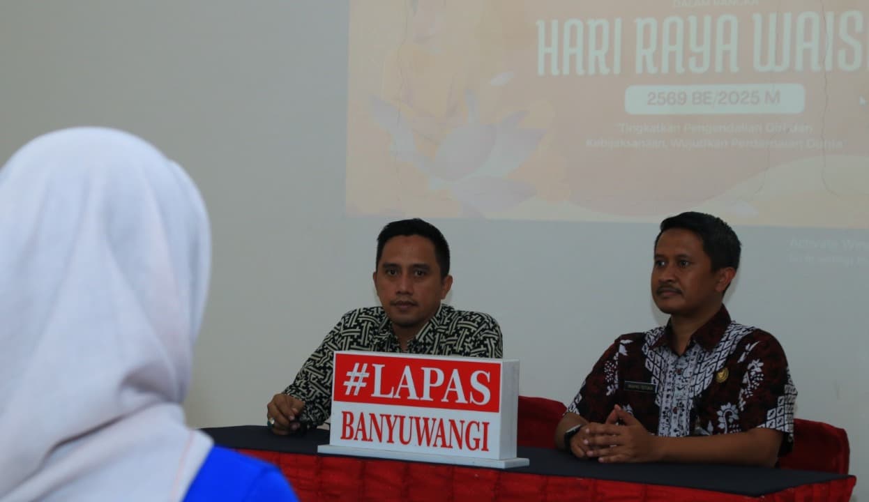 Hari Raya Waisak Tiga Warga Binaan Buddhis di Lapas Banyuwangi Peroleh Remisi