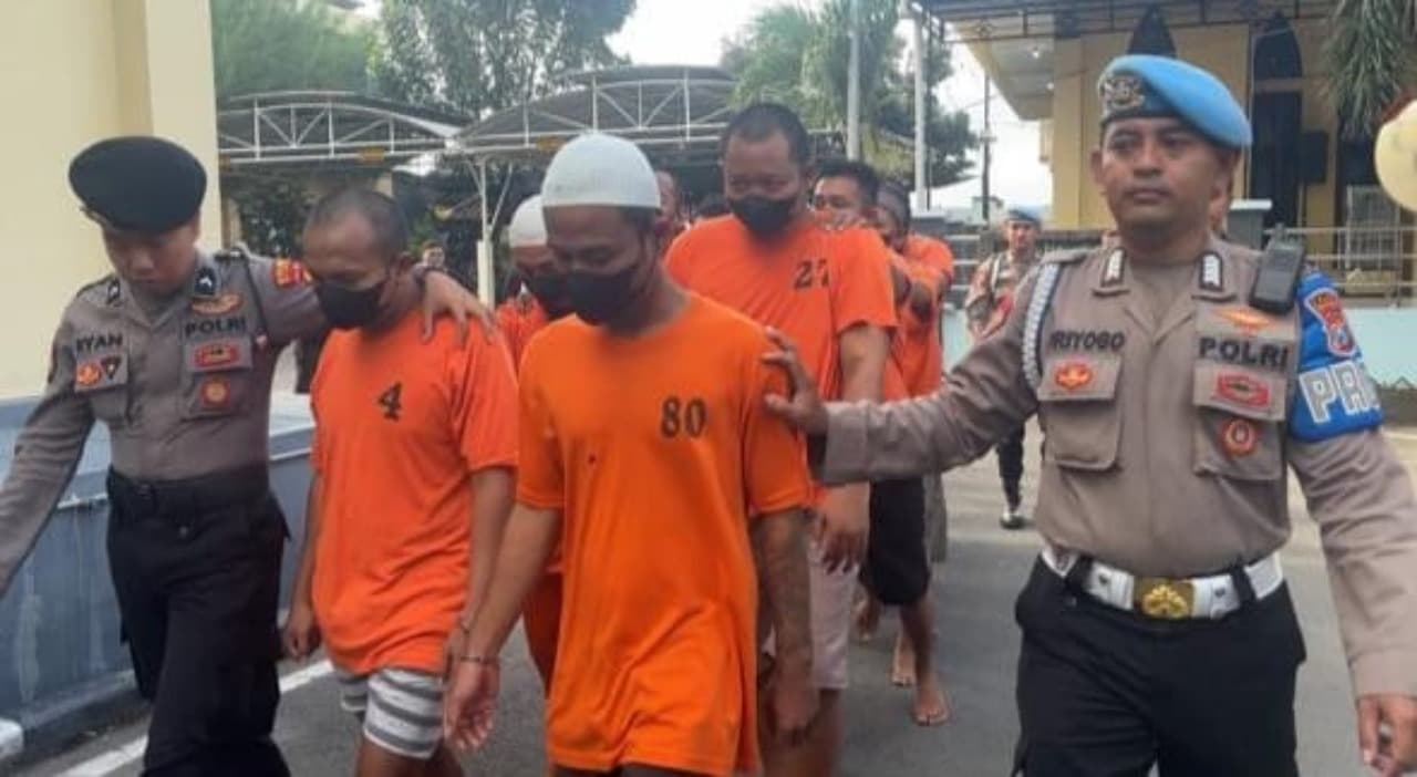 13 Pelaku Premanisme di Mojokerto Ditangkap, Tiga Masih Dibawah Umur