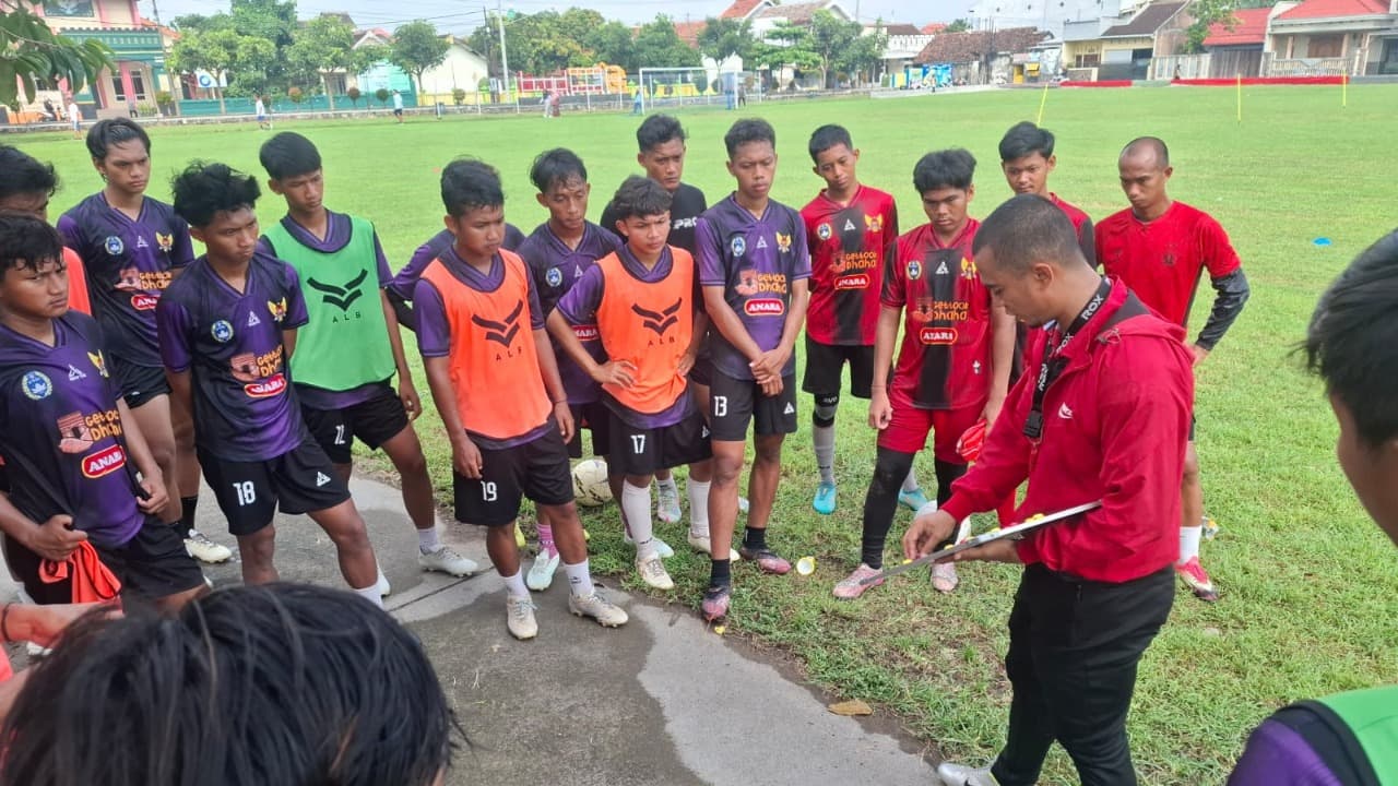 Persiapan Tim Sepakbola Putra Porprov Kota Kediri Jelang Pra Porprov Grup D