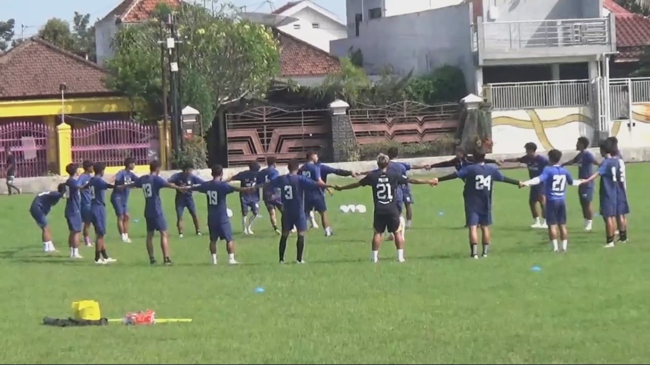 Tim Sepak Bola Porprov Kota Kediri Siap Hadapi Laga Perdana Melawan Kabupaten Blitar