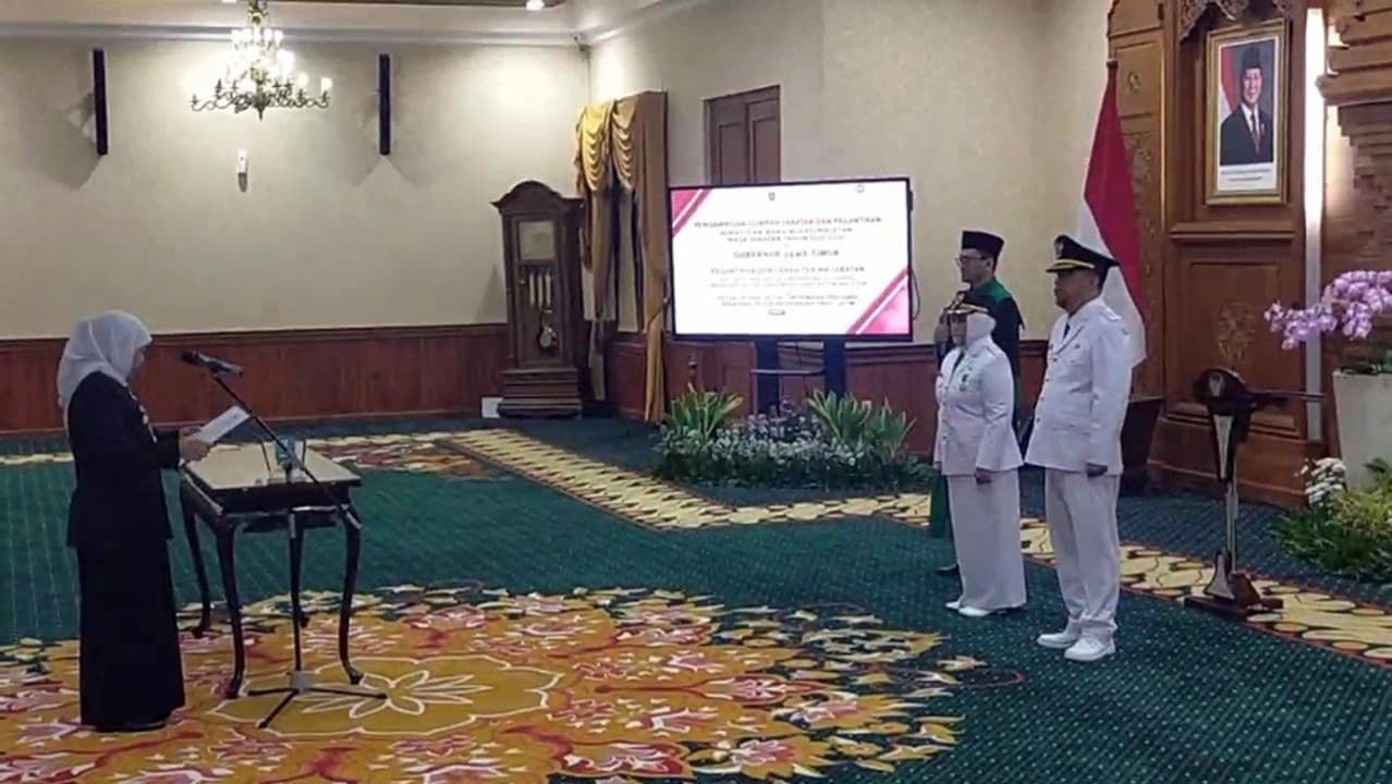 Gubernur Khofifah Lantik Bupati dan Wakil Bupati Magetan 2025-2030