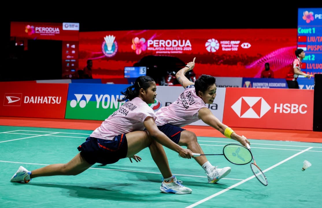 Hasil Malaysia Masters 2025: Kalah dari Pasangan China, Apri/Febi Gagal Melaju ke Partai Final