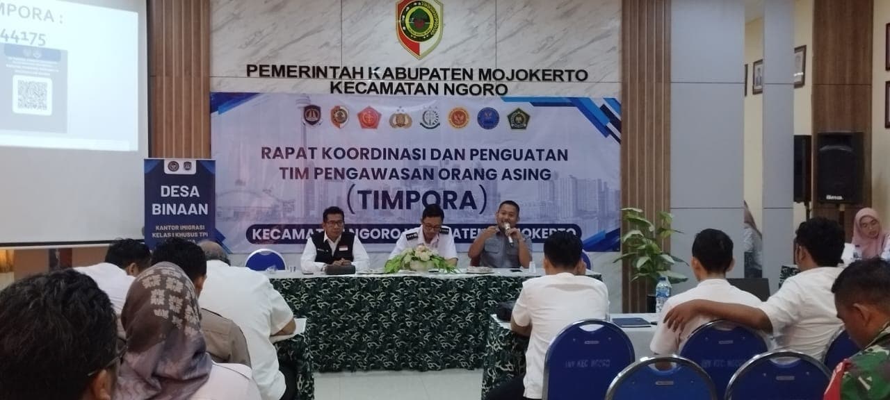 Ngoro Mojokerto Jadi Percontohan Pengawasan Orang Asing di Jatim