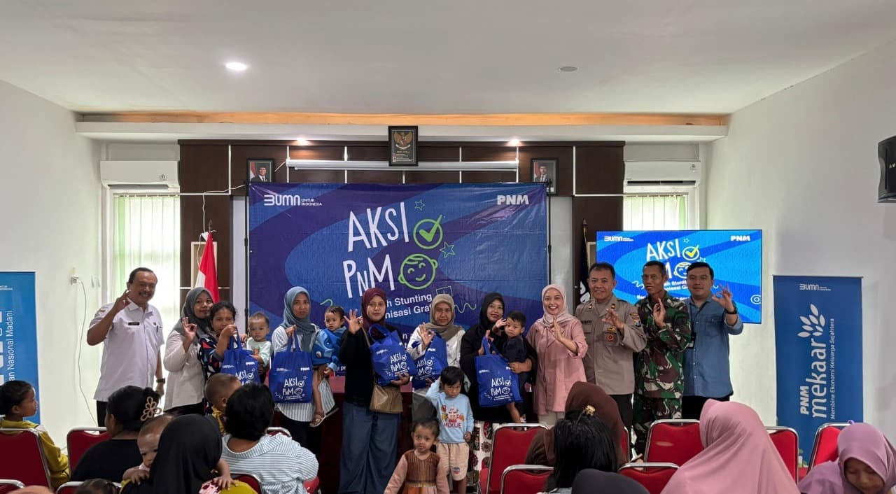 Aksi Nyata PNM Cabang Banyuwangi Cegah Stunting dan Peduli Gizi di 8 Titik