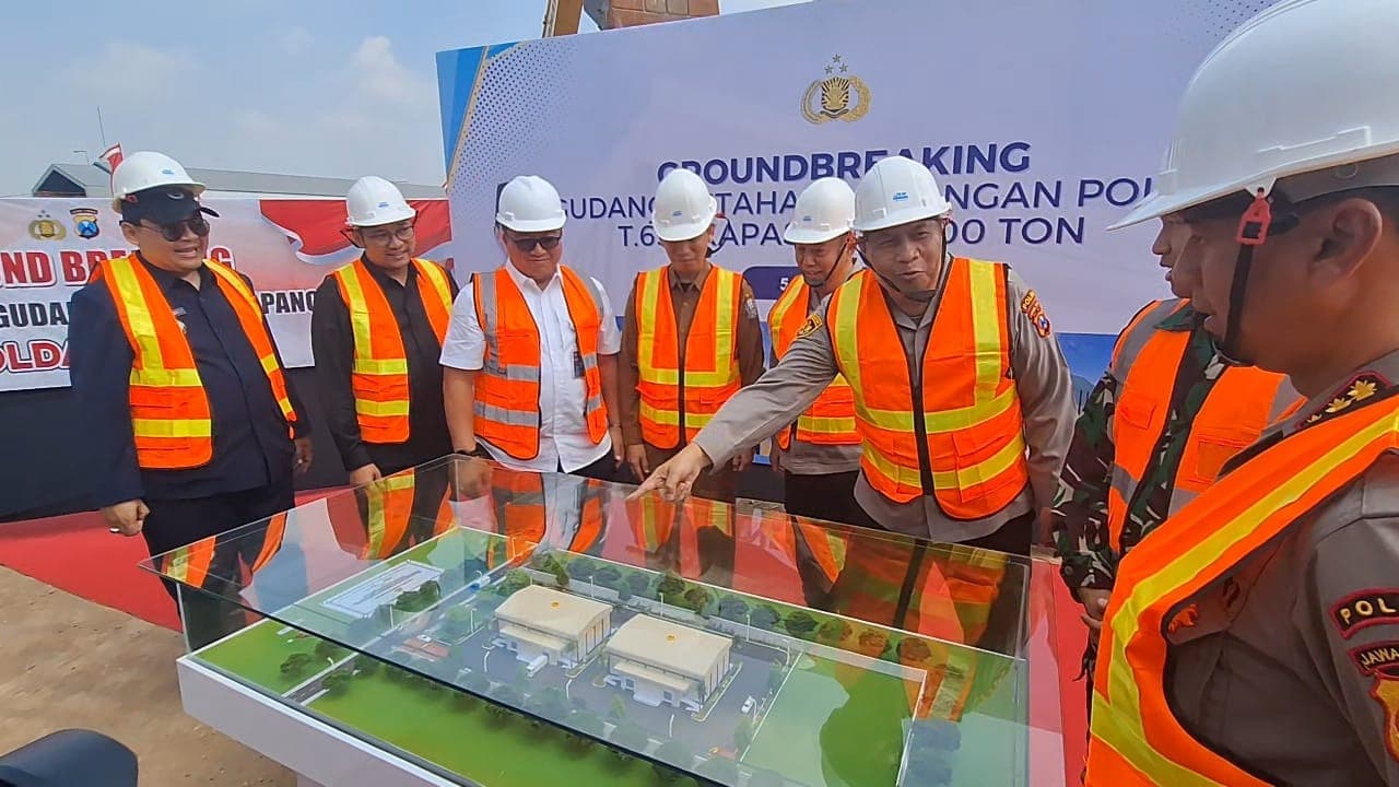 Polda Jatim Bangun Gudang Ketahanan Pangan di Mojokerto, Berkapasitas 1.000 Ton