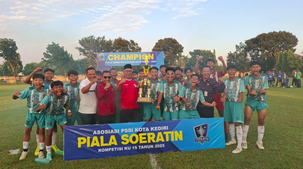 SMPN 2 Football Class Juara Piala Soeratin U-15 Kota Kediri 2025
