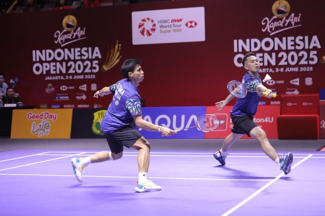 Hasil Indonesia Open 2025: Sabar/Reza Lolos ke Final Usai Bekuk Pasangan Malaysia