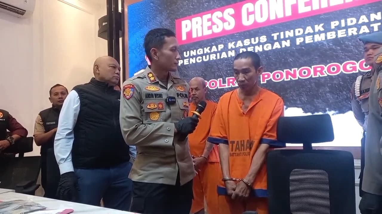 Satreskrim Polres Ponorogo Ringkus 2 Pelaku Perampokan Uang Puluhan Juta