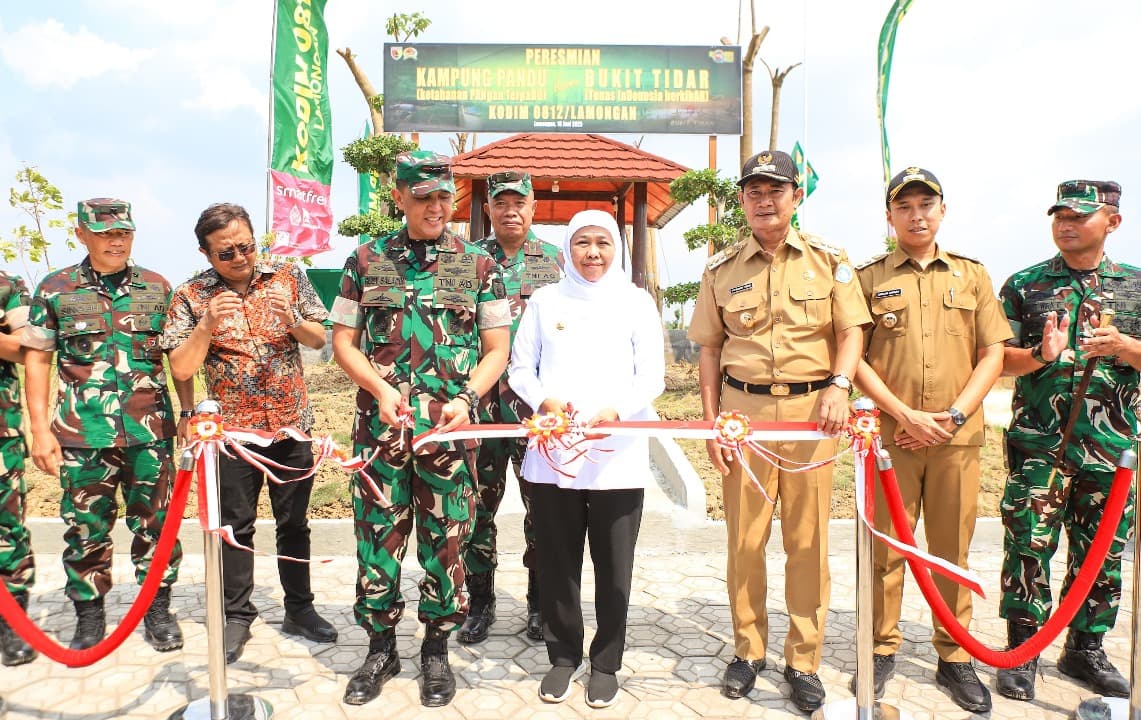 Gubernur Khofifah Apresiasi Kampung Pandu Kodim Lamongan, Siap Replikasi Integrated Farming Demi Kedaulatan Pangan