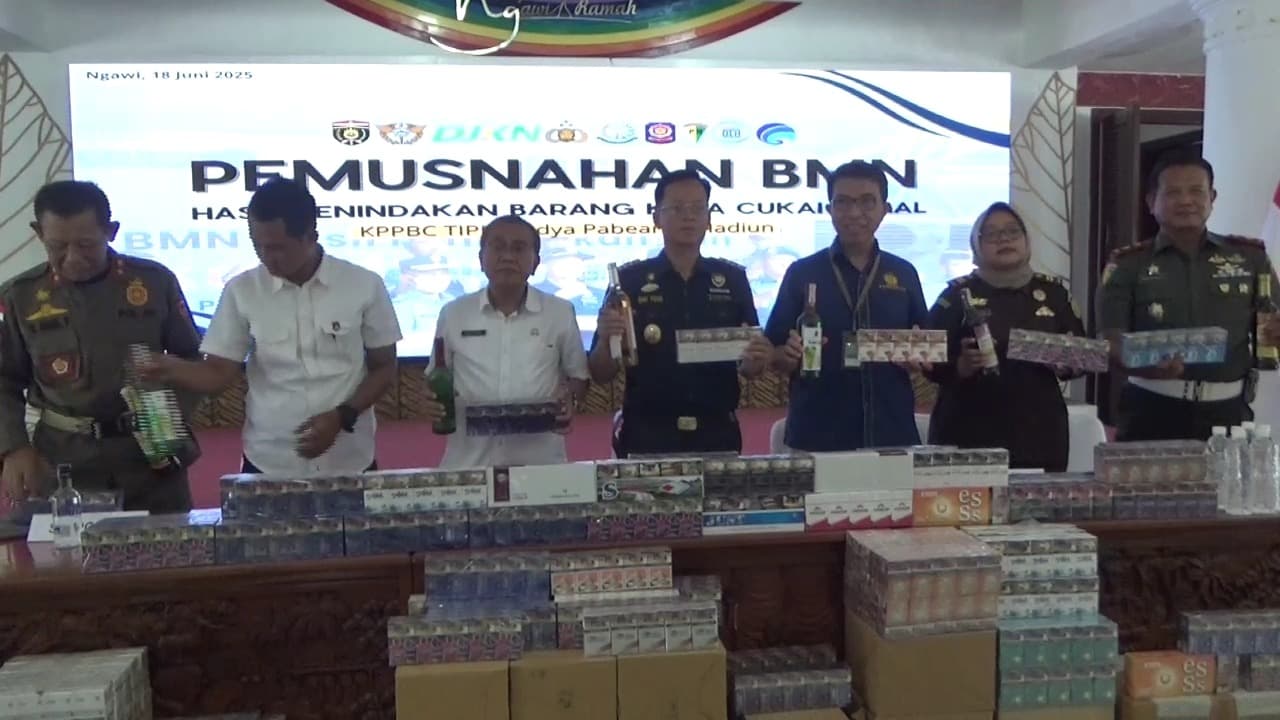 Jutaan Batang Rokok Ilegal Dimusnahkan, Negara Alami Kerugian Rp 4,8 Miliar