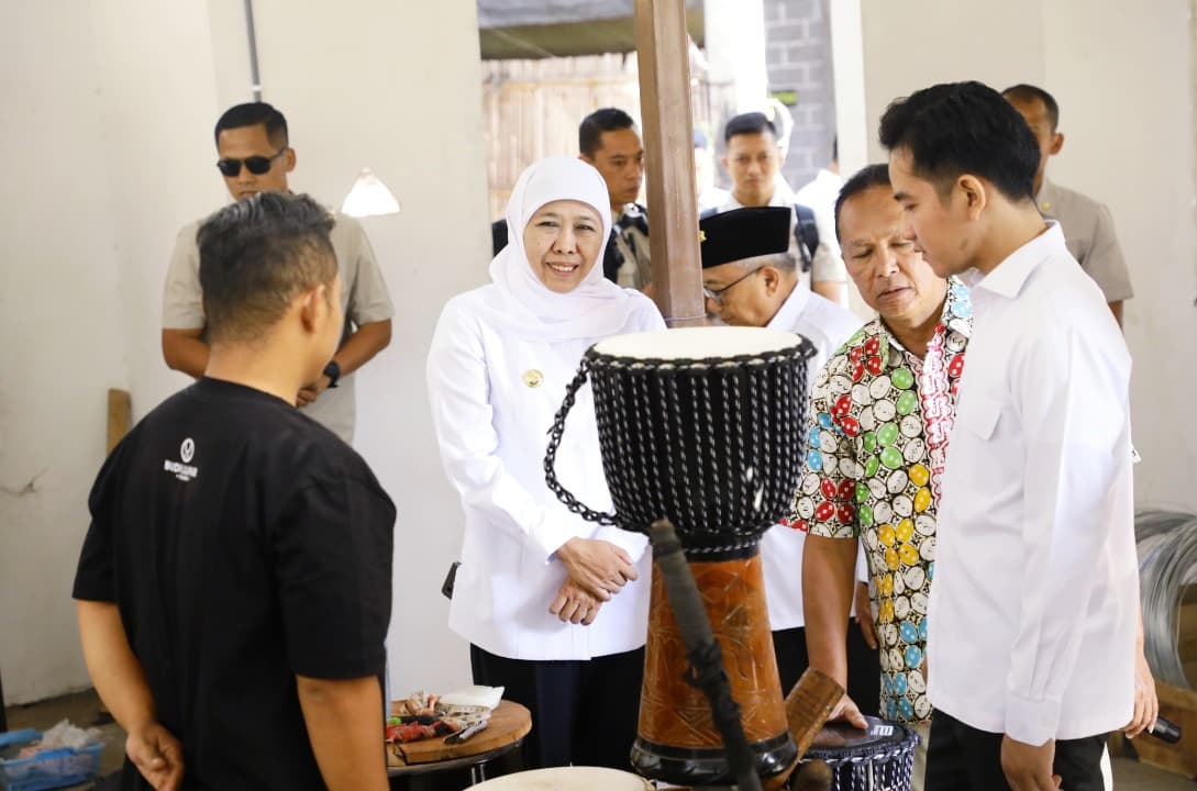 Wapres Gibran dan Gubernur Khofifah Dukung UMKM Kendang Jimbe Blitar Go Global