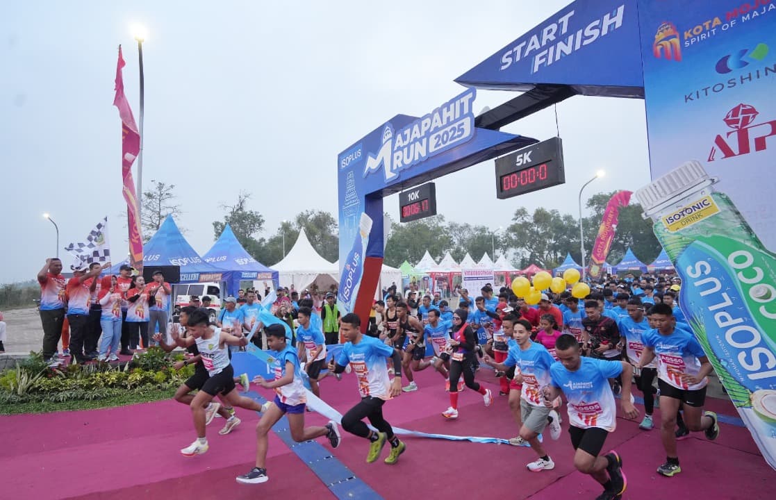 Ribuan Peserta Semarakkan Majapahit Run 2025 Peringati Hari Jadi ke-107 Kota Mojokerto