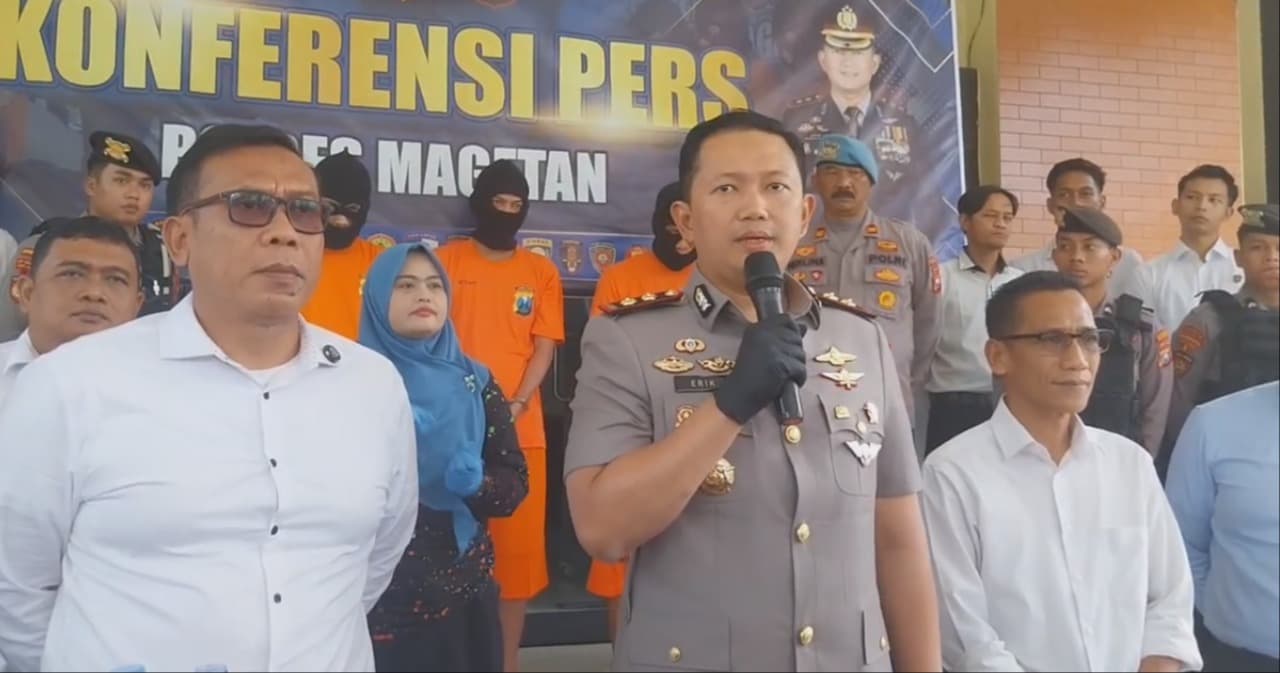 Polres Magetan Ungkap Kasus Pembobolan Mesin ATM di Kecamatan Barat