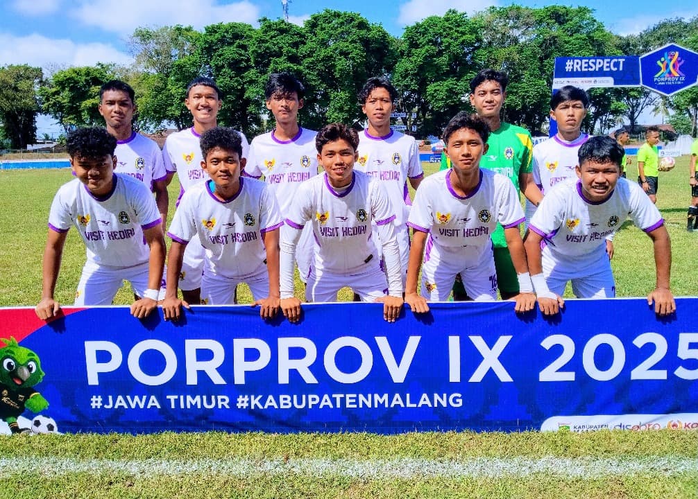 Tim Sepakbola Kota Kediri Lolos Babak 8 Besar Porprov 2025