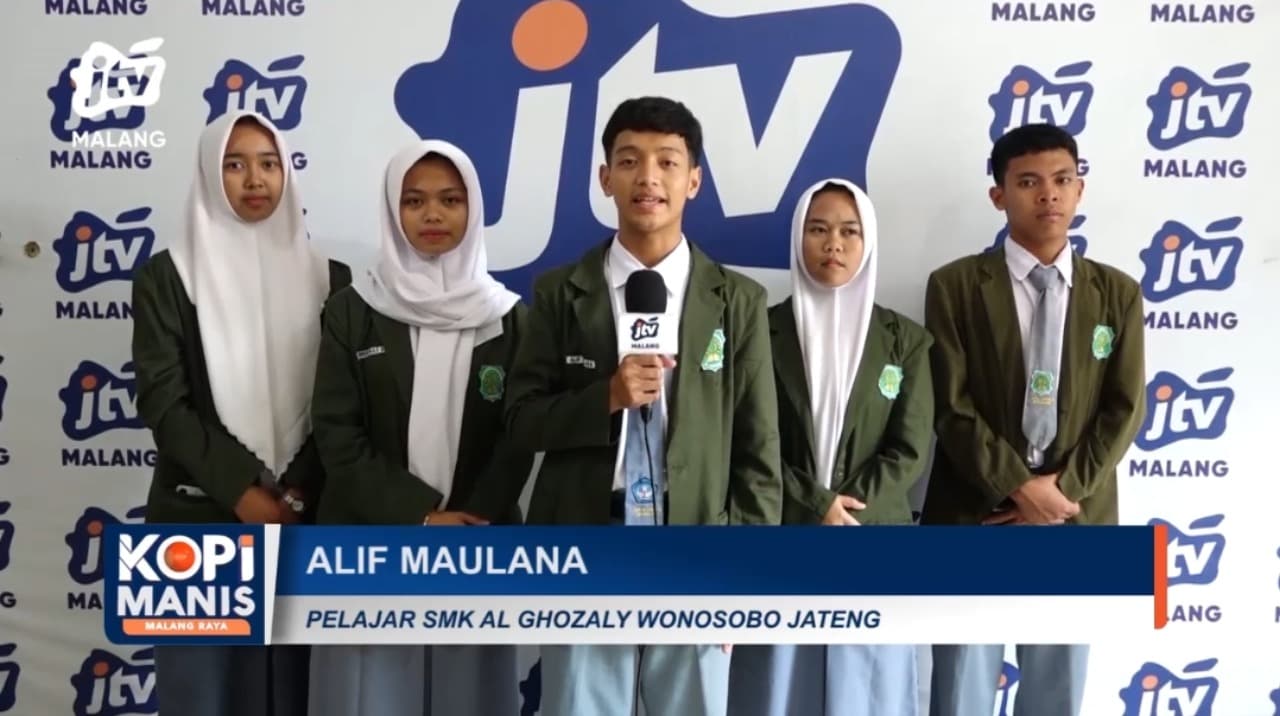 Siswa SMK Al Ghozaly Wonosobo Kunjungi JTV Malang Belajar Proses Pertelevisian