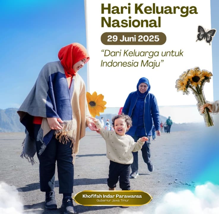 Gubernur Khofifah Ajak Warga Jatim Perkuat Ketahanan Keluarga Demi Wujudkan Indonesia Maju