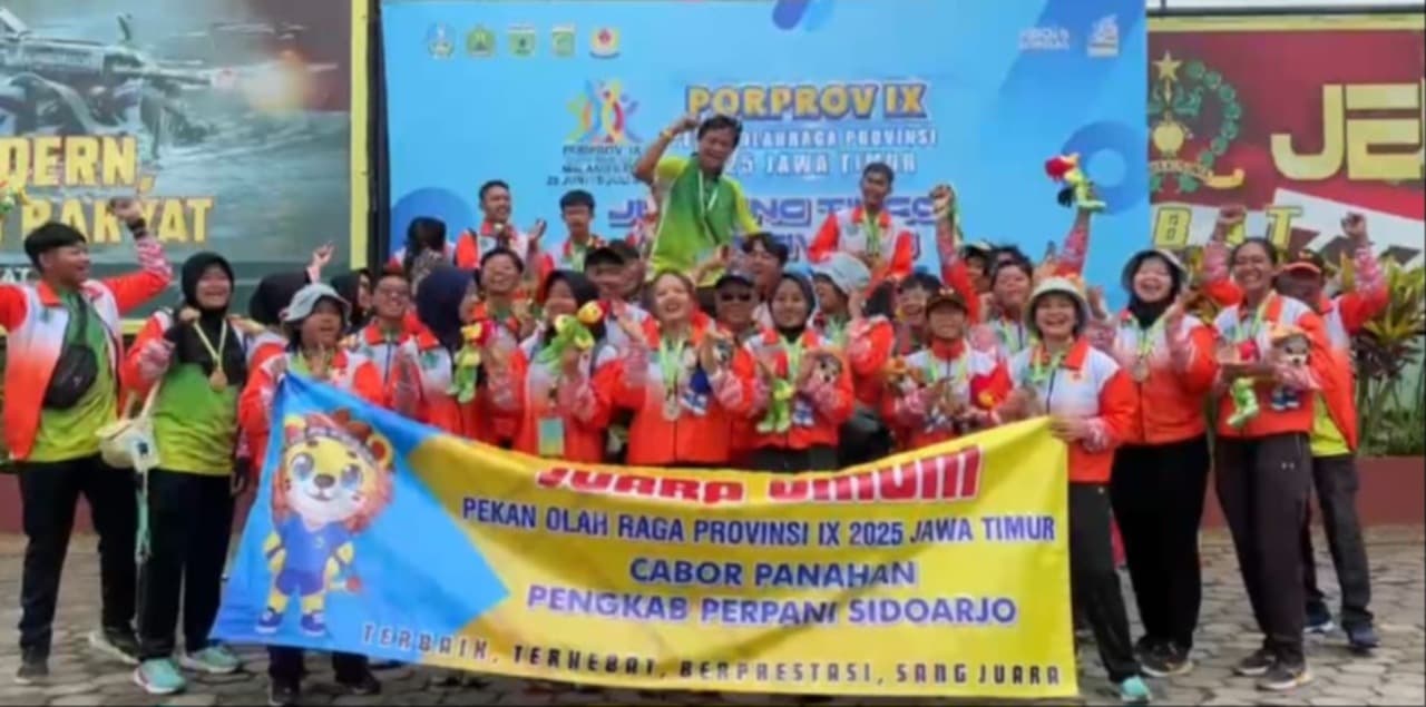Cabor Panahan Sidoarjo Juara Umum di Porprov 2025, Raih 4 Emas dan Tidak Terkalahkan