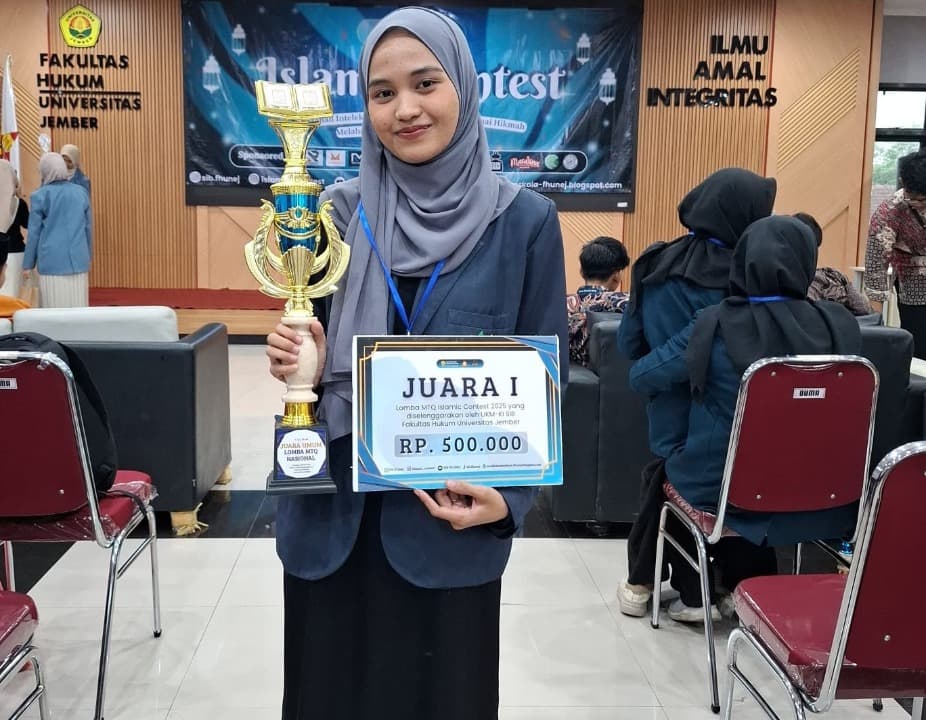 Mahasiswi STAI Ma’had Aly Al-Hikam Malang Raih Juara 1 MTQ di Islamic Contest Universitas Jember